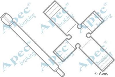 APEC BRAKING kit309 -  Комплектующие, тормозные колодки